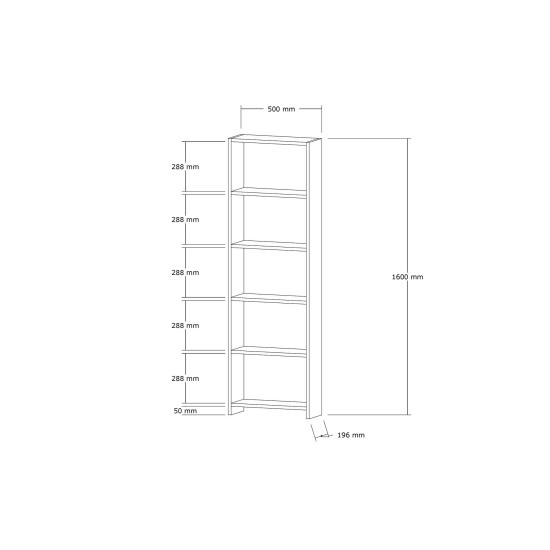 Bookshelf New - Walnut Walnut Bookshelf New - Walnut Walnut