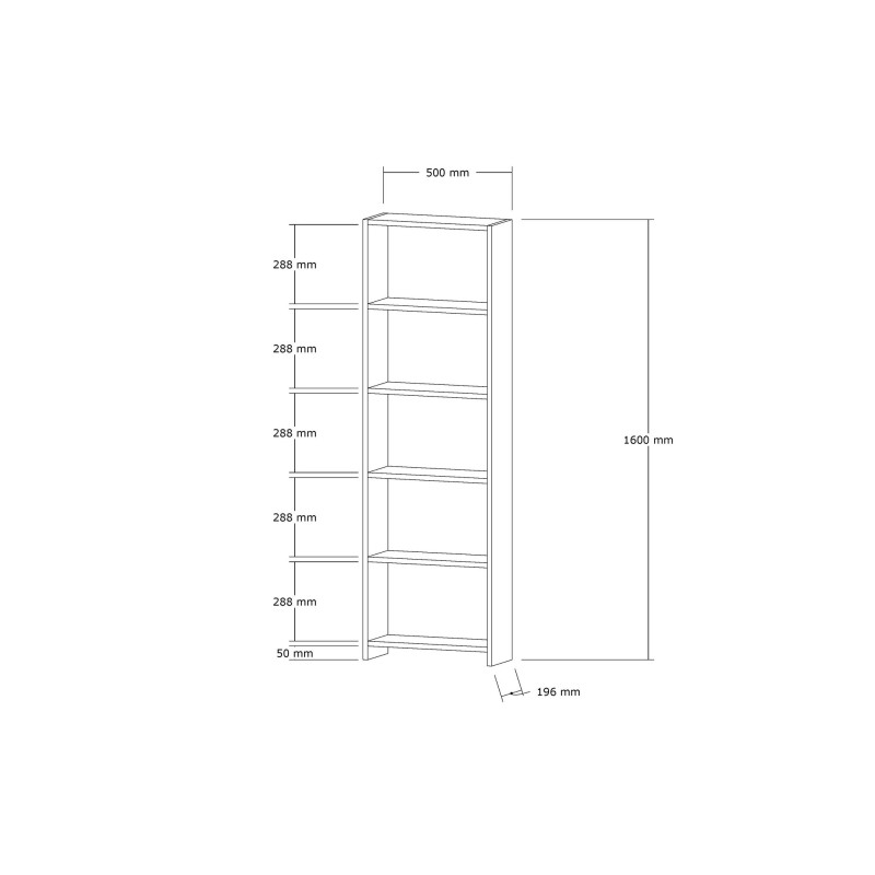 Bookshelf New - Walnut Walnut