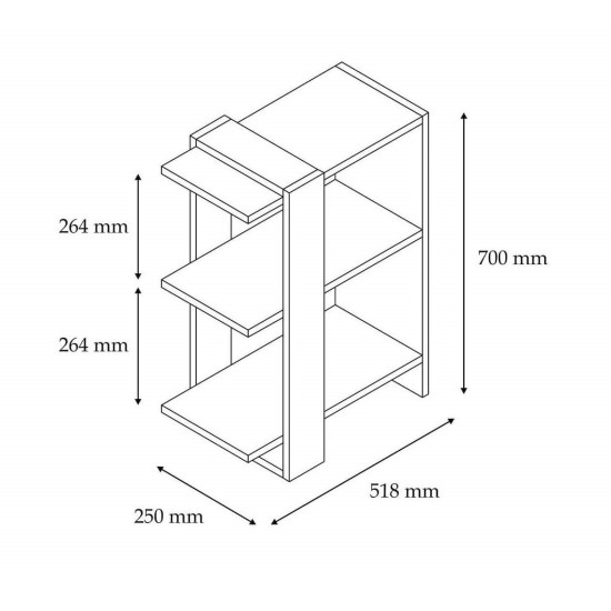 Bookshelf Ova Oak
Anthracite Bookshelf Ova Oak
Anthracite