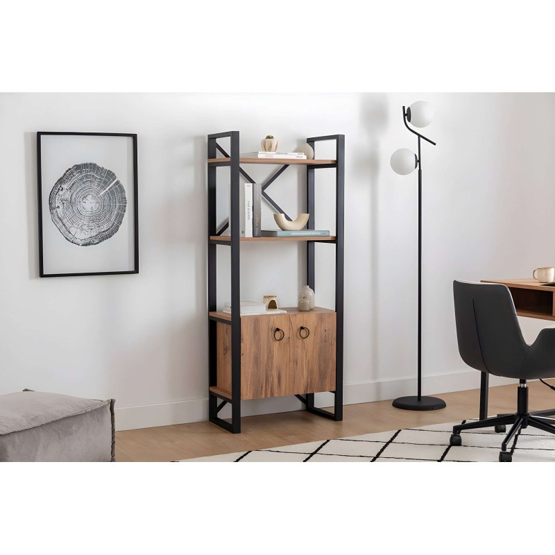 Bookshelf Milano Atlantic Pine
Black