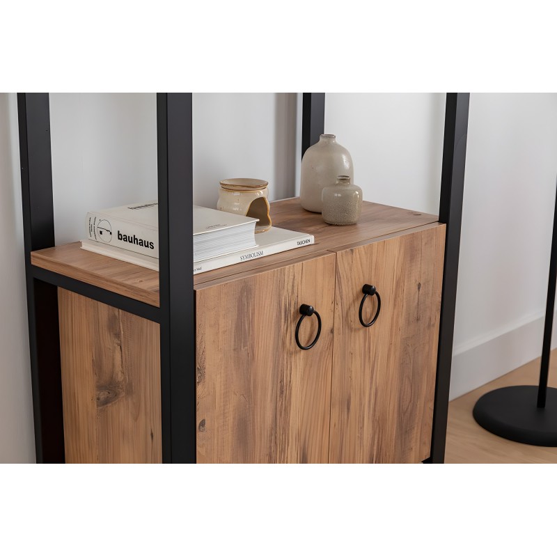 Bookshelf Milano Atlantic Pine
Black