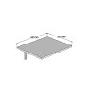 Folding Table Nur - White White