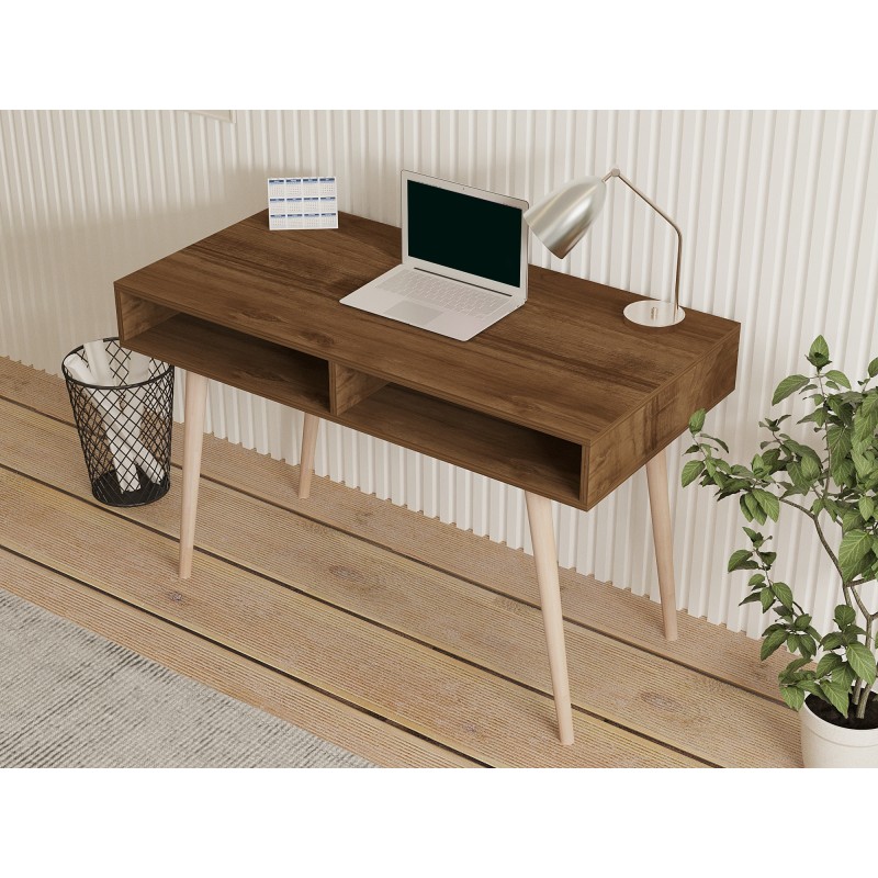Study Desk Novo - Walnut Walnut