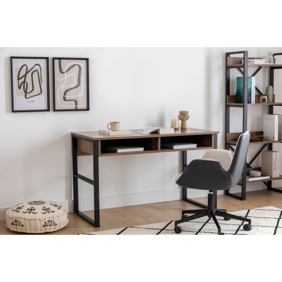 Hanah Home Study Desk Nove - Walnut Walnut