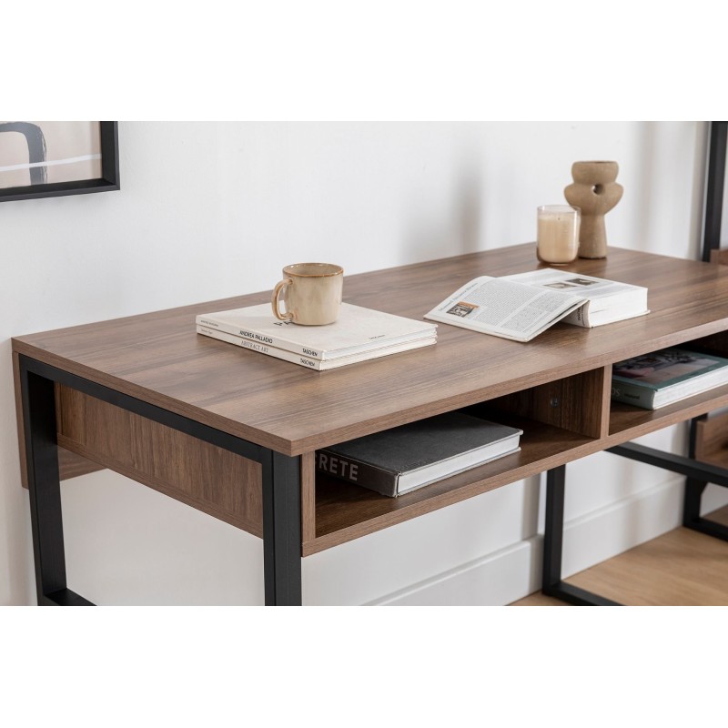 Hanah Home Study Desk Nove - Walnut Walnut
