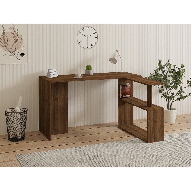 Study Desk Cayko - Walnut Walnut