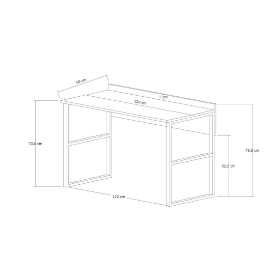 Study Desk Rana Walnut
Black