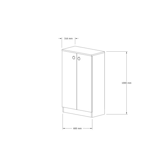 Shoe Cabinet Defne - Sapphire Sapphire Shoe Cabinet Defne - Sapphire Sapphire
