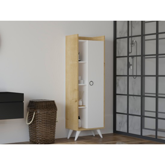 Multi Purpose Cabinet Ilgım Oak
White