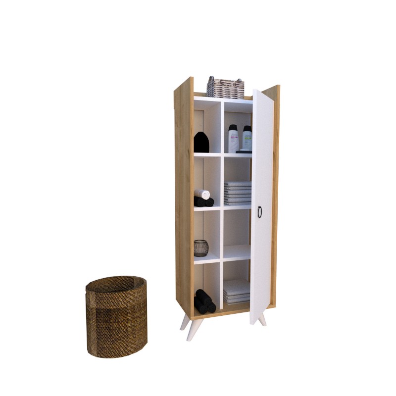 Multi Purpose Cabinet Ilgım Oak
White