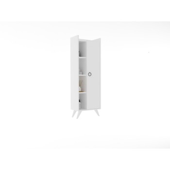 Ντουλάπι Μπάνιου - Ilgım - Χρώμα Λευκό - 50x31.8x140εκ