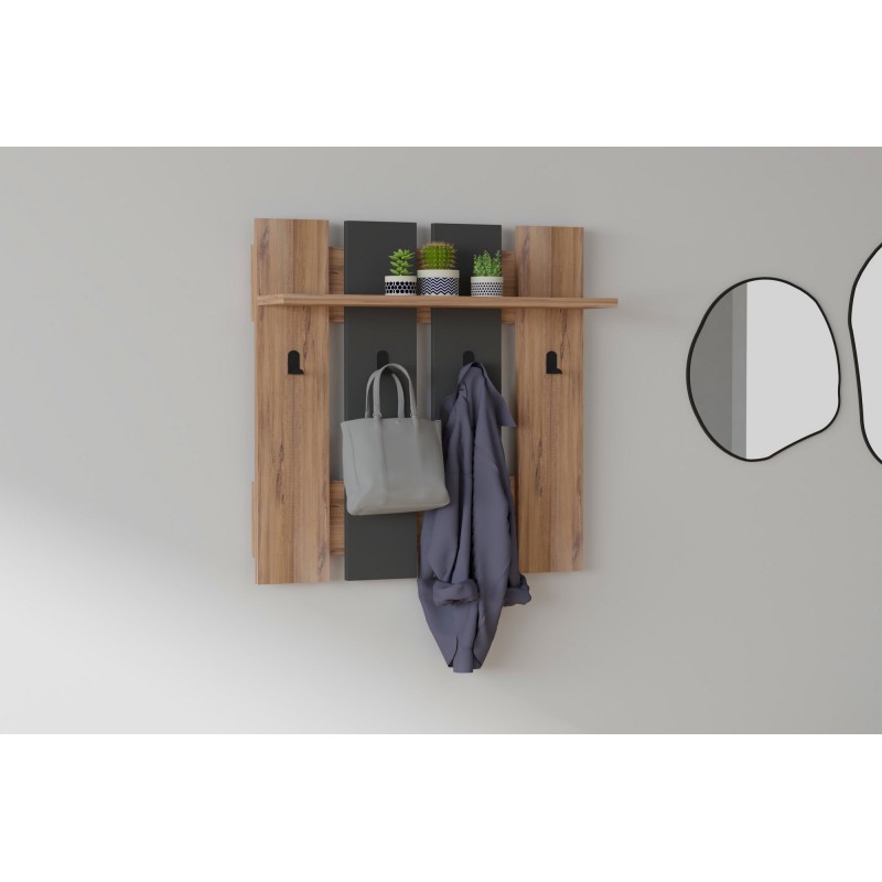 Wall Hook Mita - Walnut, Anhtacite Walnut
Anthracite