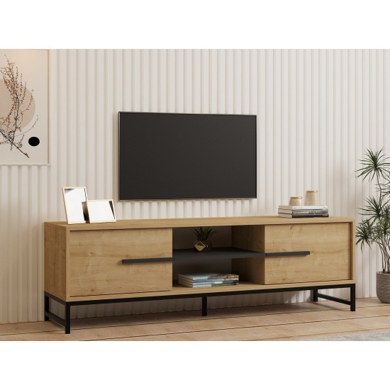 TV Stand Mono - Sapphire Oak Sapphire Oak TV Stand Mono - Sapphire Oak Sapphire Oak