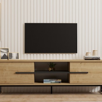 TV Stand Mono - Sapphire Oak Sapphire Oak