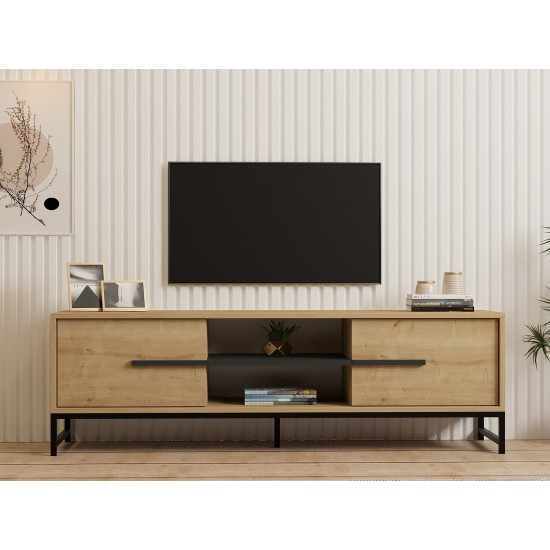 TV Stand Mono - Sapphire Oak Sapphire Oak TV Stand Mono - Sapphire Oak Sapphire Oak