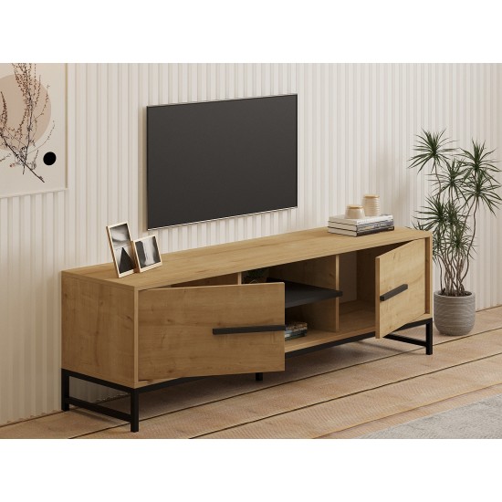 TV Stand Mono - Sapphire Oak Sapphire Oak TV Stand Mono - Sapphire Oak Sapphire Oak
