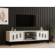 TV Stand Shape - White White TV Stand Shape - White White