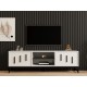TV Stand Shape - White White TV Stand Shape - White White