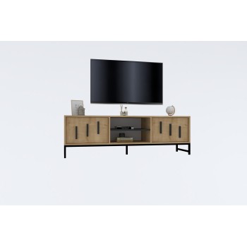 TV Stand Shape - Sapphire Oak Sapphire Oak