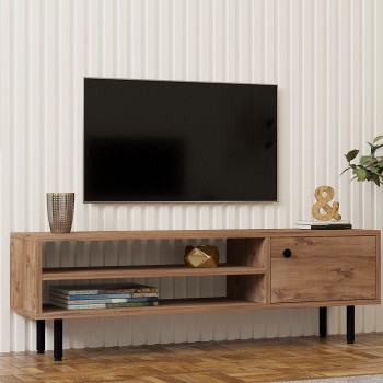 Έπιπλο Τηλεόρασης - Avila - Χρώμα Atlantic Πεύκο - 120x30x38εκ