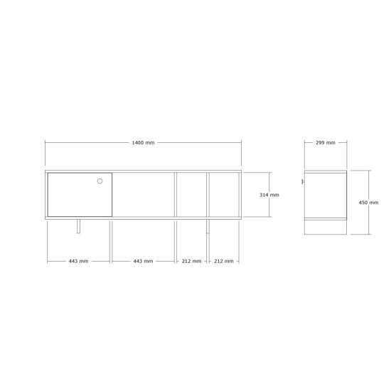 TV Stand Folsom Atlantic Pine TV Stand Folsom Atlantic Pine