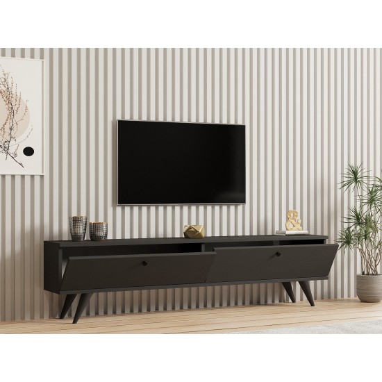 TV Stand Paris - Anthracite Anthracite Hanah Home TV Stand Paris - Anthracite Anthracite