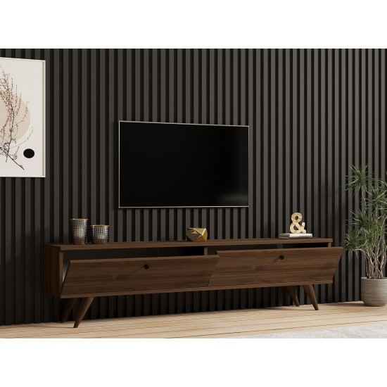 TV Stand Paris - Walnut Walnut Hanah Home TV Stand Paris - Walnut Walnut