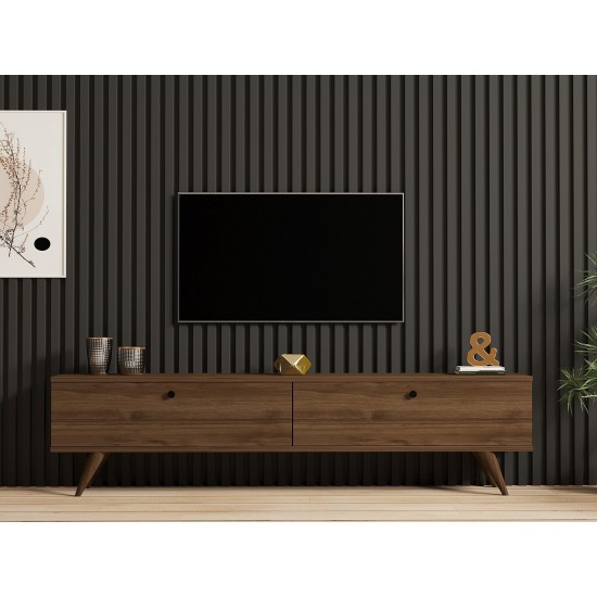 TV Stand Paris - Walnut Walnut Hanah Home TV Stand Paris - Walnut Walnut