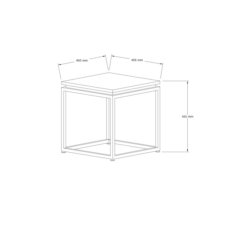 Coffee Table Leylak - Black Black