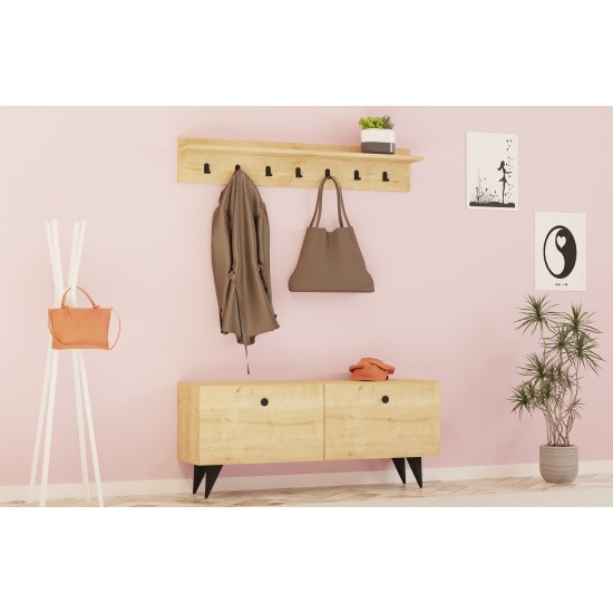 Hall Stand Rupa - Oak Oak