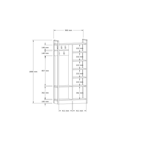 Hall Stand Begonya Sapphire
Black Hall Stand Begonya Sapphire
Black