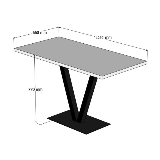 Dining Table Sun Table - Walnut Walnut
Black