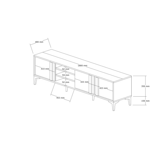 TV Stand Mengü Atlantic
Anthracite