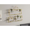 Wall Shelf Yeso - White Gold White
Gold