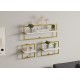 Wall Shelf Yeso - White Gold White
Gold Wall Shelf Yeso - White Gold White
Gold