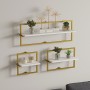 Wall Shelf Yeso - White Gold White
Gold