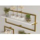 Wall Shelf Yeso - White Gold White
Gold Wall Shelf Yeso - White Gold White
Gold