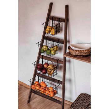 Shelf Basket Stand Miles Oak
Black