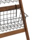 Shelf Basket Stand Miles Oak
Black