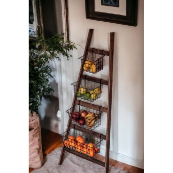 Shelf Basket Stand Miles Oak
Black