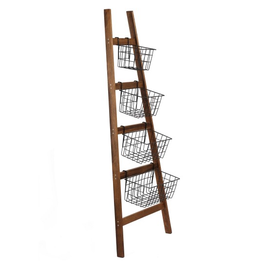 Shelf Basket Stand Miles Oak
Black