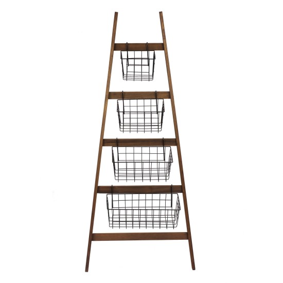Shelf Basket Stand Miles Oak
Black