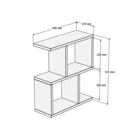 Side Table Zet - Travertine Travertine
