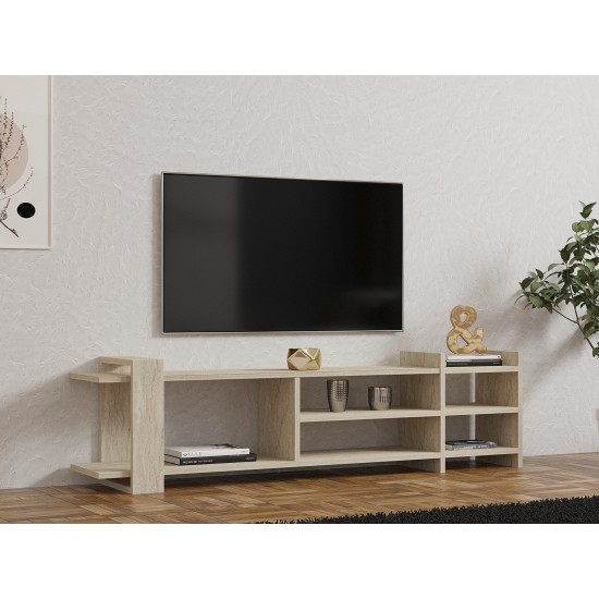 TV Stand Zeyna - Travertine Travertine TV Stand Zeyna - Travertine Travertine