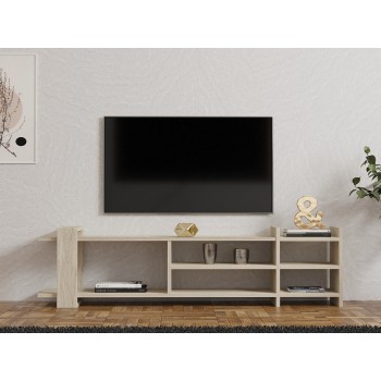 TV Stand Zeyna - Travertine Travertine