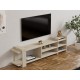 TV Stand Zeyna - Travertine Travertine TV Stand Zeyna - Travertine Travertine