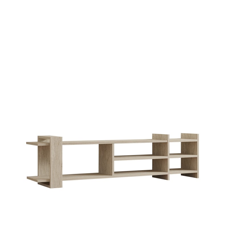 TV Stand Zeyna - Travertine Travertine