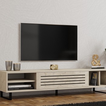 TV Stand Safir - Travertine Travertine