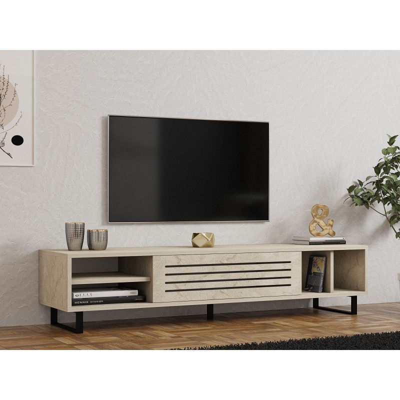 TV Stand Safir - Travertine Travertine