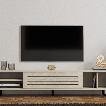 TV Stand Safir - Travertine Travertine